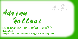 adrian hollosi business card