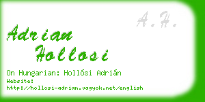 adrian hollosi business card